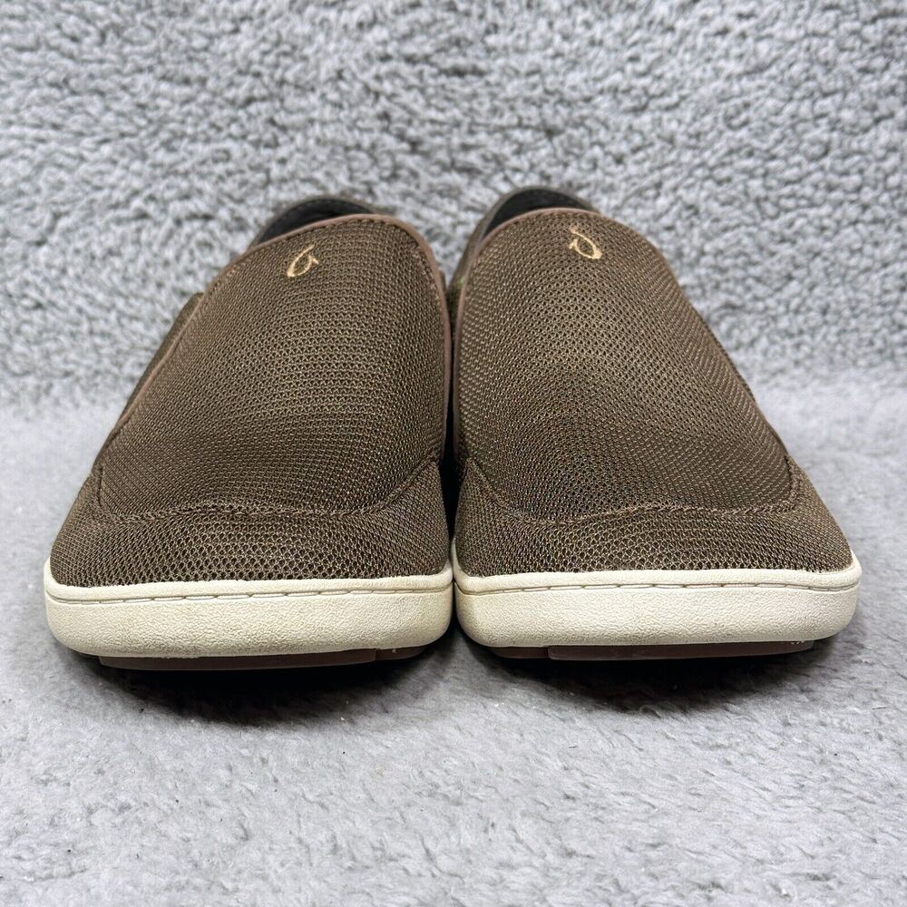 Olukai‎ Nohea Mesh Mens Size 9.5 Slip On Sneakers Mustang Lime Peel 10188-13AP - Picture 2 of 9